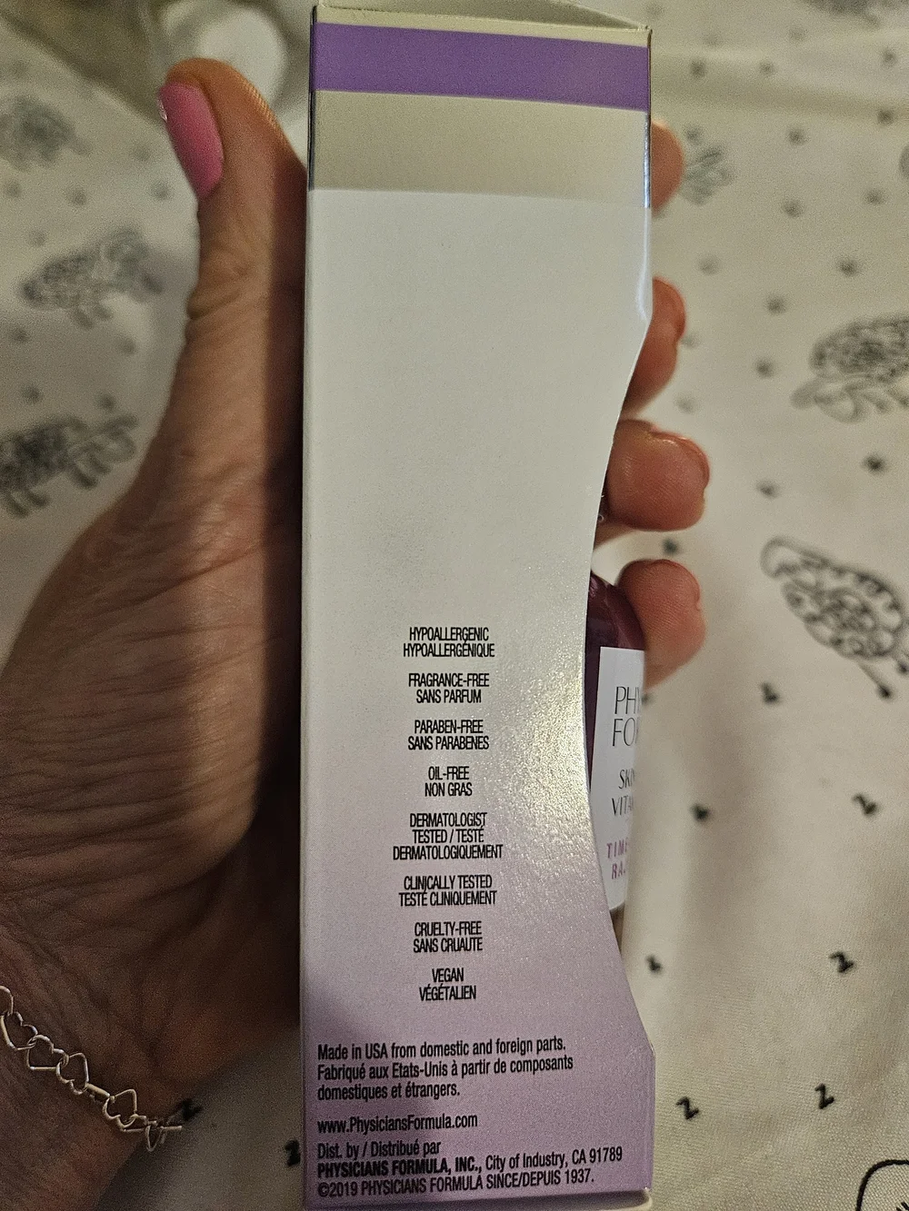 Physicians Formula Time-Restoring Skin Booster Serum Pink and Silver Bottle
